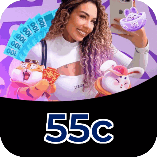 Plataforma 55c mostrando interface moderna, jogos certificados e recursos de segurança licenciados